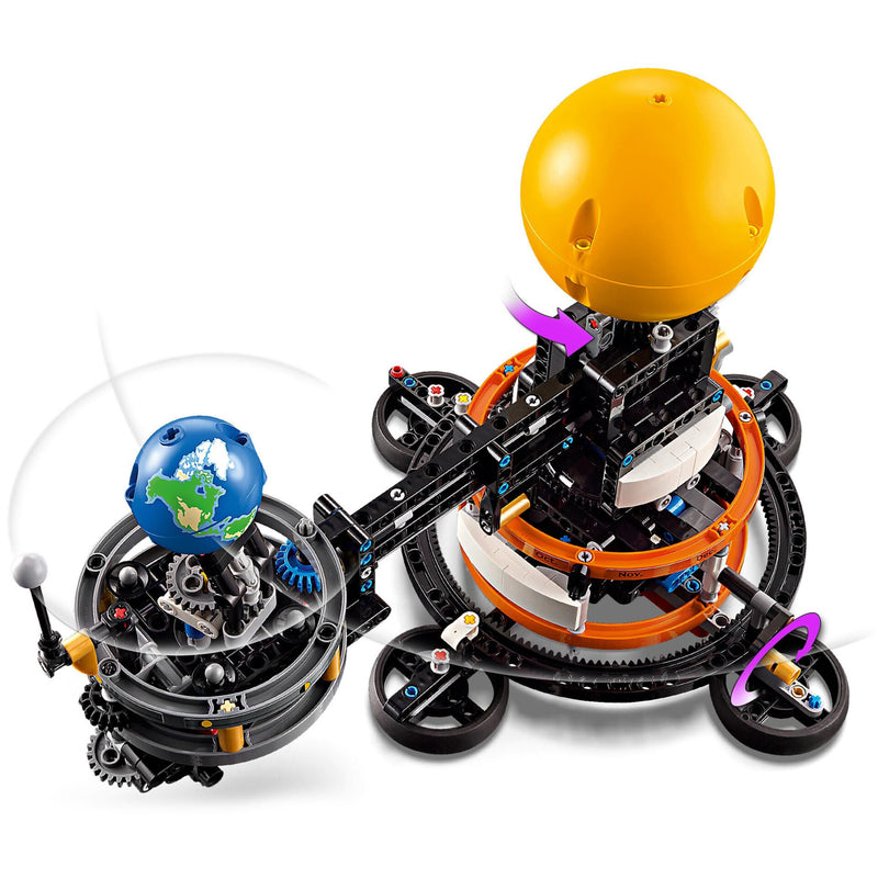 Planeta Terra e Lua Em Órbita Lego-Technic