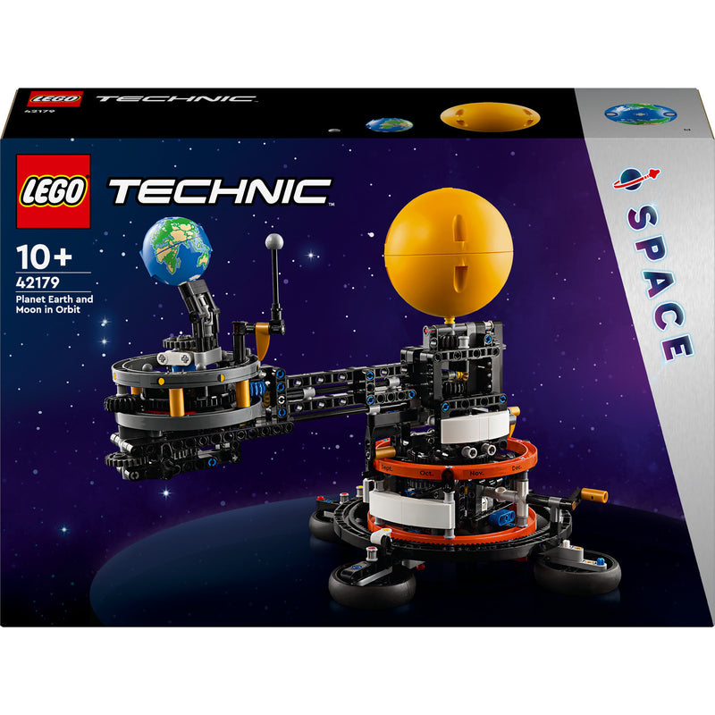 Planeta Terra e Lua Em Órbita Lego-Technic