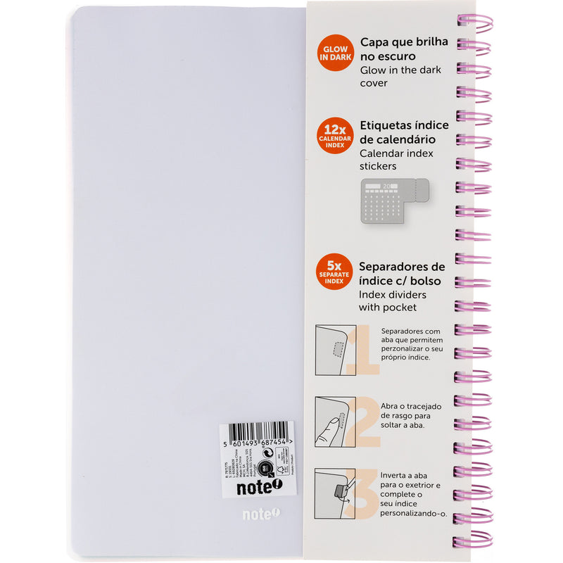 Caderno Espiral A4 Multidisciplinar Com Elástico 120 Folhas