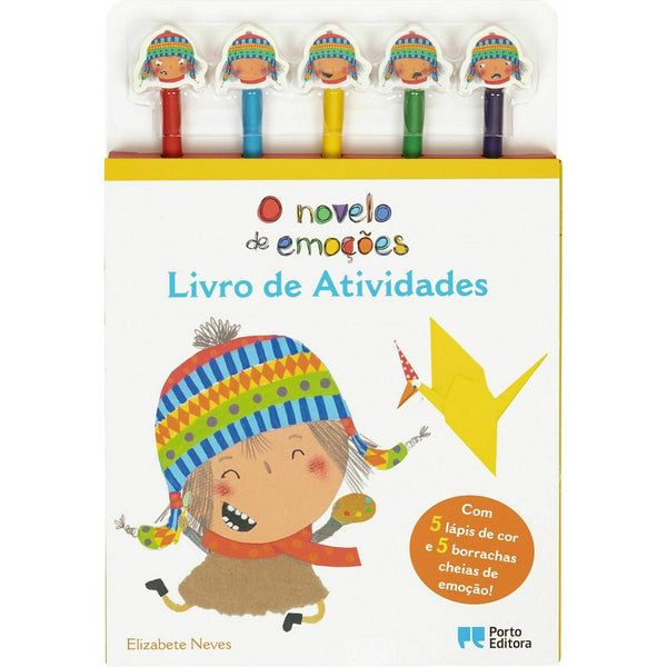 O Novelo de Emoções - Livro de Atividades- com 5 Lápis de Cor e 5 Borrachas Cheias de Emoção! de Elizabete Neves