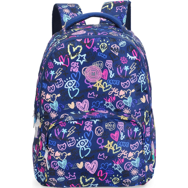 Mochila Dupla Scribble Navy Marshmallow