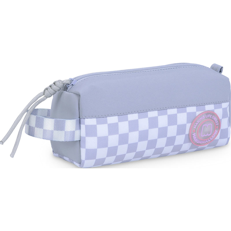 Estojo Gingham Grey Marshmallow