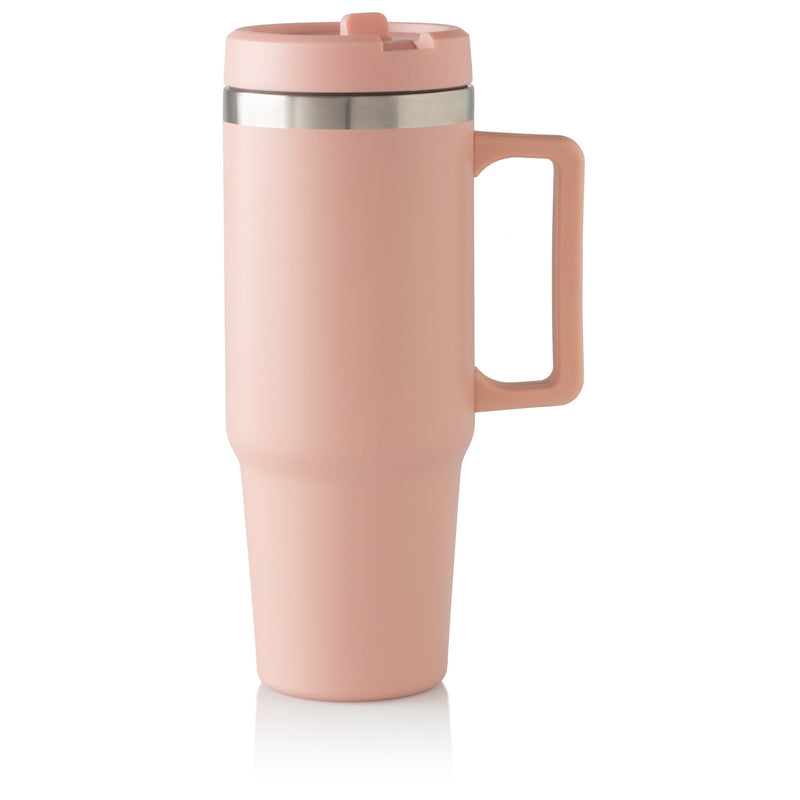 Caneca Térmica Aço Inoxidável 900ml Rosa