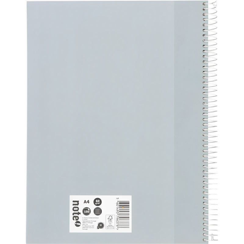Caderno Espiral A4 Capa Dura Pautado 150 Folhas 60G Note!
