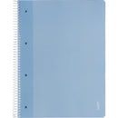Caderno Espiral A4 Pautado 100 Folhas 70g Azul Claro Note!