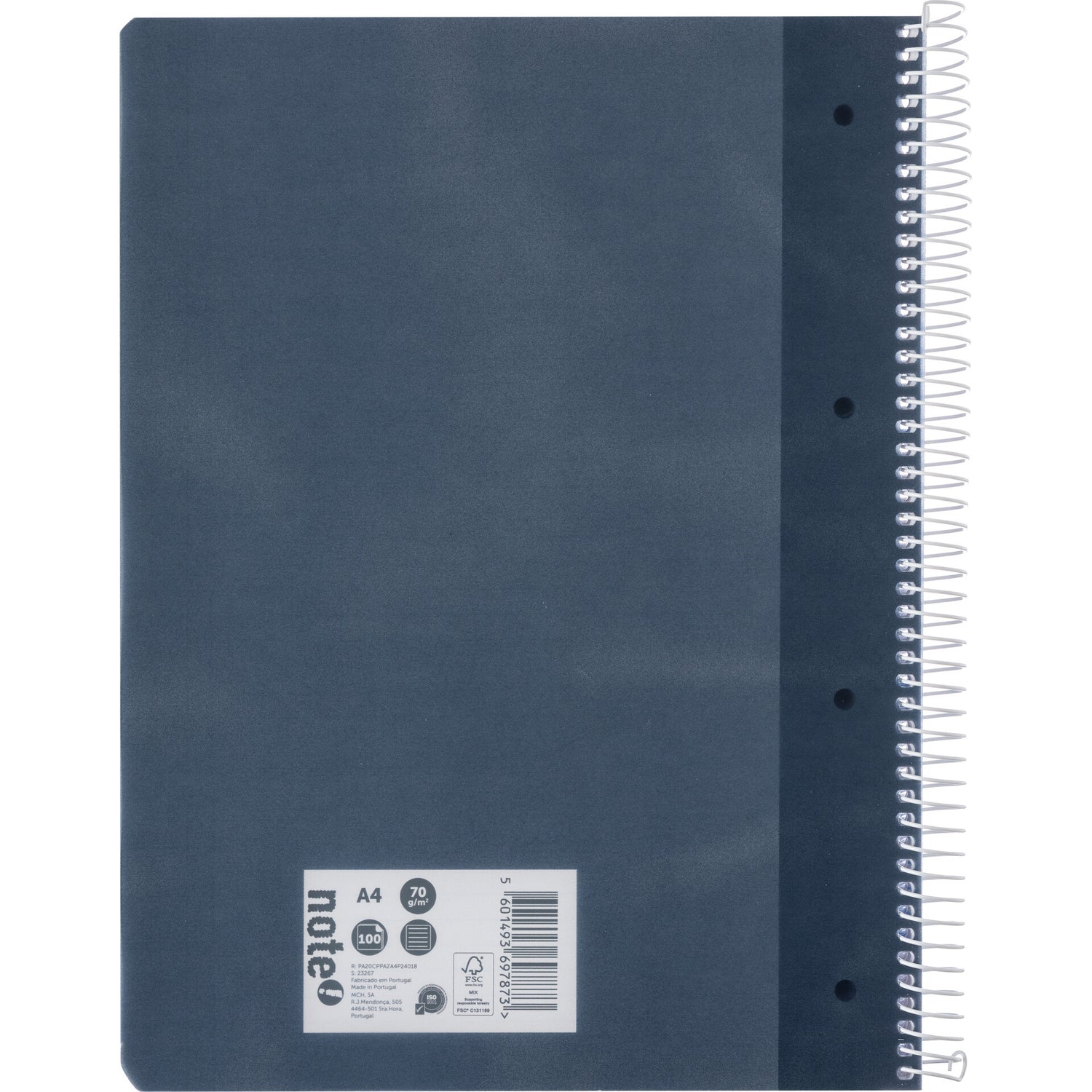 Caderno Espiral A4 Pautado Azul Note!