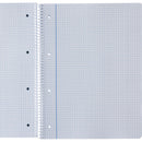 Caderno Espiral A4 Quadriculado 100 Folhas 70g Azul Claro Note!
