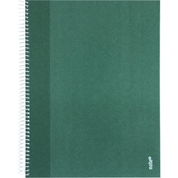 Caderno Espiral A4 Pautado Capa Dura Verde Escuro