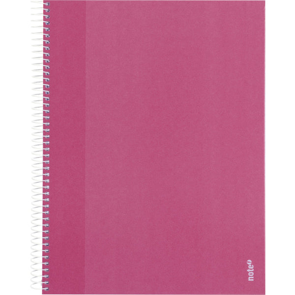 Caderno Espiral A4 Pautado Capa Dura Rosa