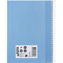 Caderno Espiral A5 Capa Dura Pautado 100 Folhas Azul Claro Note!