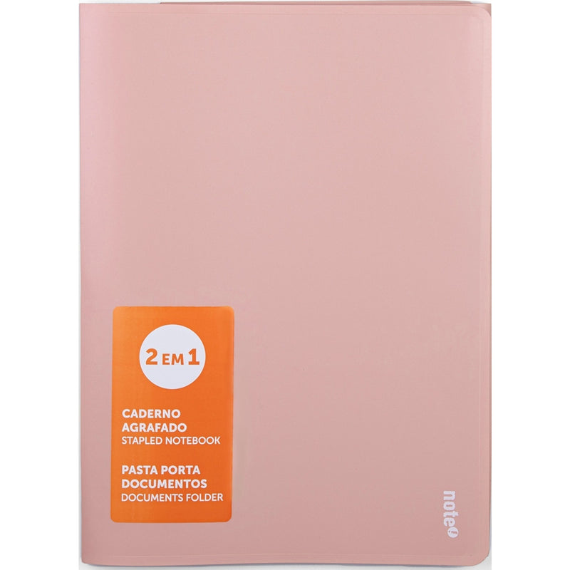 Caderno Agrafado A4 48 Folhas 2Em1 Pastel Note!