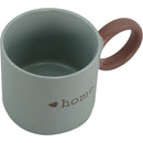 Caneca Azul Home com Asa Castanha