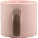 Caneca Rosa Hello com Asa Castanha