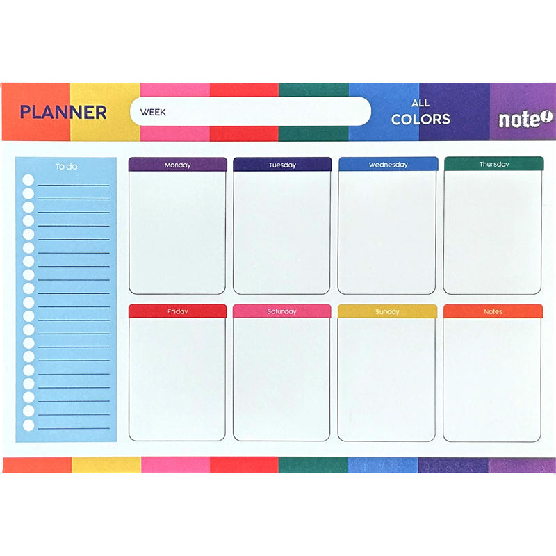 Planner 52 Semana Com Iman All Colours Note