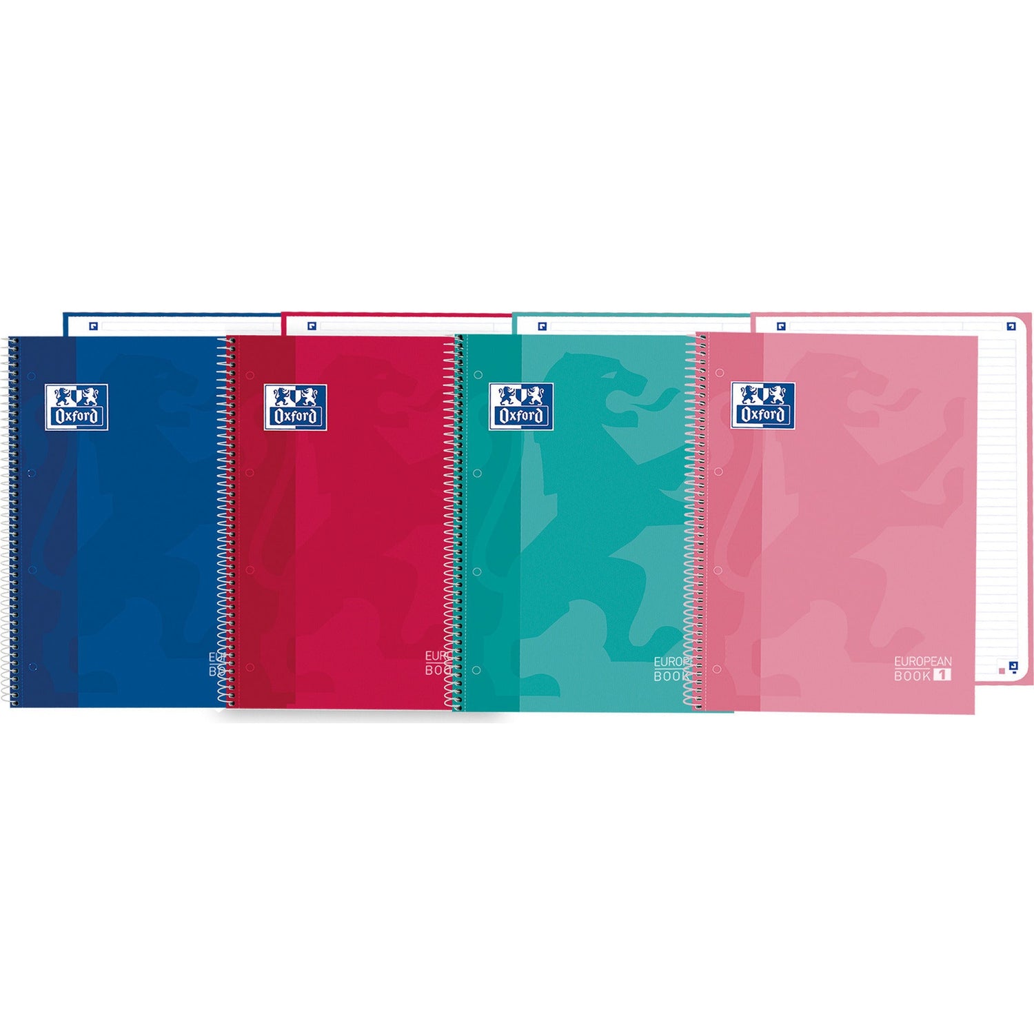 Caderno Espiral Europeanbook 1 Classic A5 Pautado (várias cores)