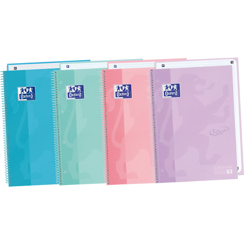 Caderno Espiral A4 Euro Cartão 80 Folhas 90Gr Pastel