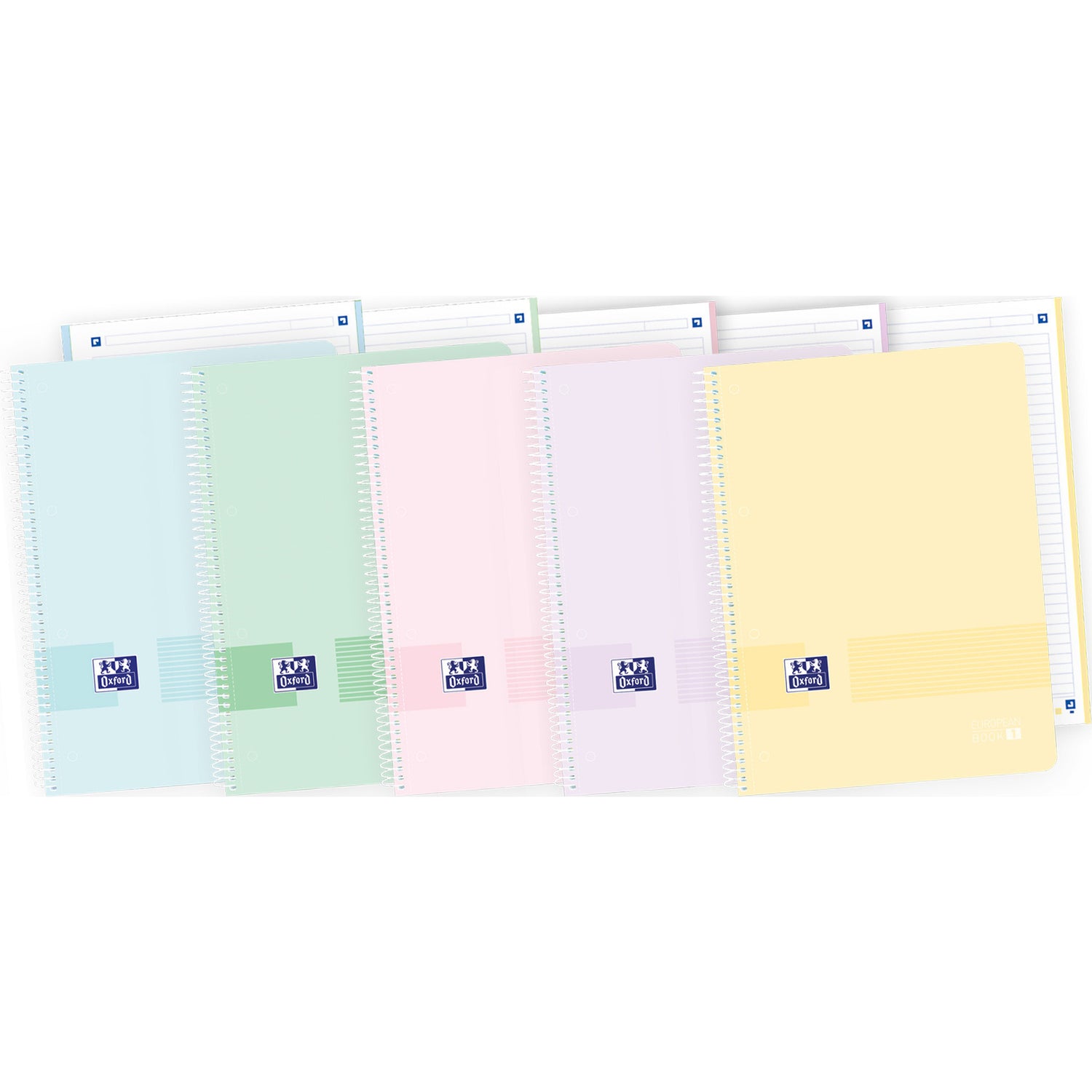 Caderno Espiral Europeanbook 1 Live&Go A4 Pautado (várias cores)