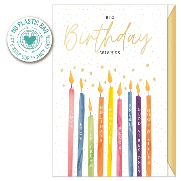 Postal - Happy Birthday Velas