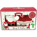 Conjunto Caneca Pai Natal Com Meias