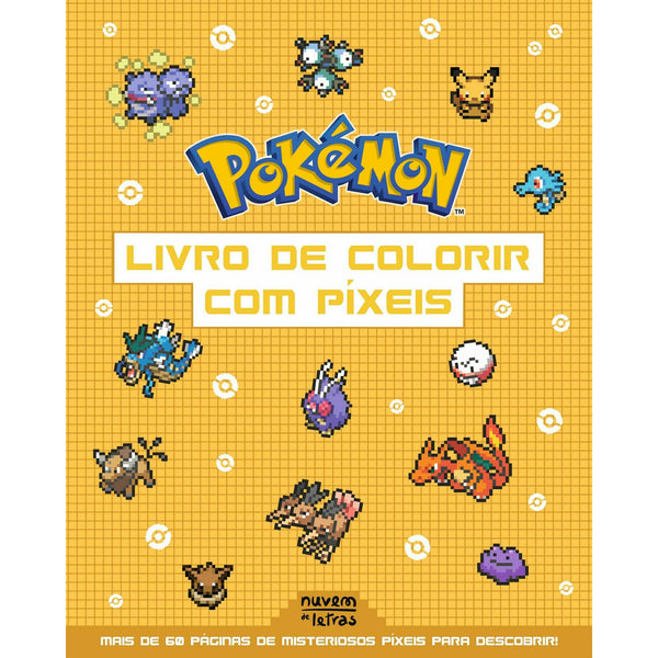 Livro de Colorir com Píxeis de The Pokémon Company