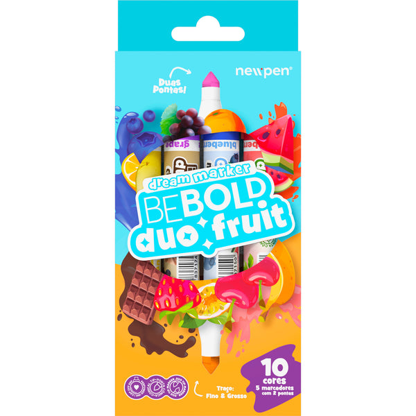 Marcadores Bebold Duo Fruit 5 unidades Newpen