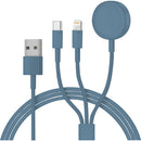 Cabo de Carregamento 3 em 1 Azul Fusion