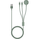 Cabo De Carregamento 3 Em 1 Verde Fusion