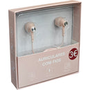 Auriculares com Fios Rosa Fusion