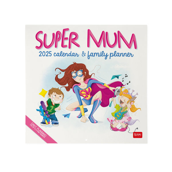 Calendário 2025 30X29 - Super Mum