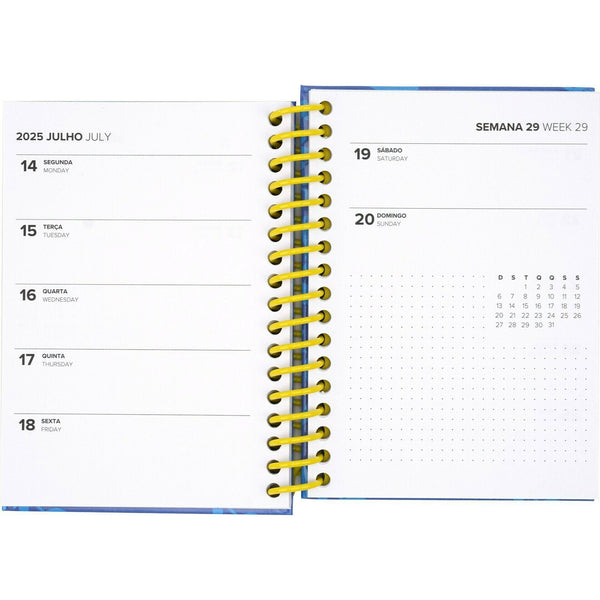 Agenda Espiral A6 2025 Semanal Mood Note!