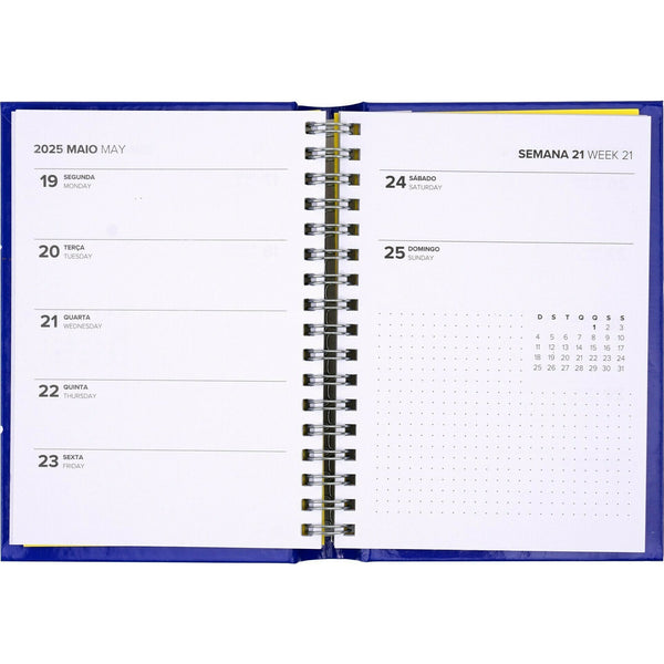 Agenda A6 2025 Semanal Quotes Note!