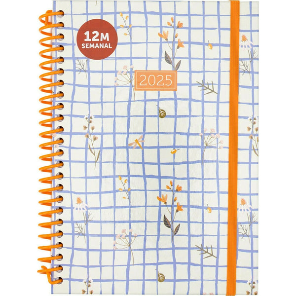 Agenda A5 2025 Espiral Semanal Girly Note! (artigo sortido)