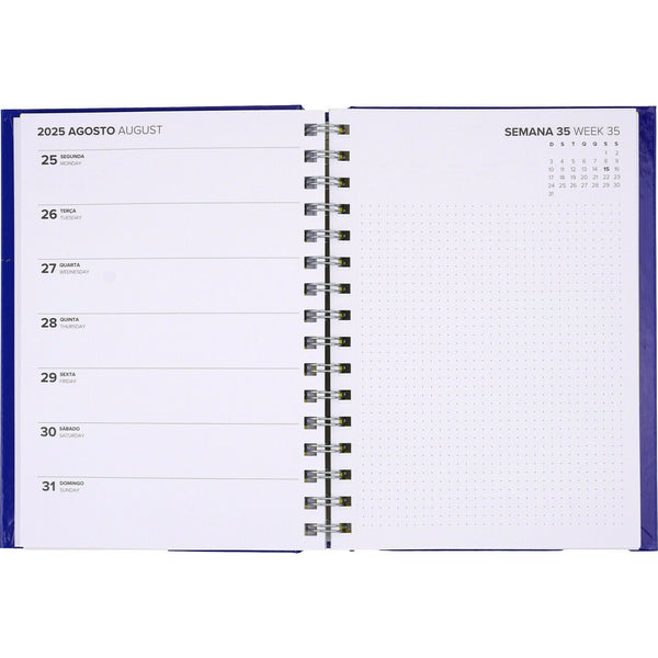 Agenda A5 2025 Semanal Quotes Note!