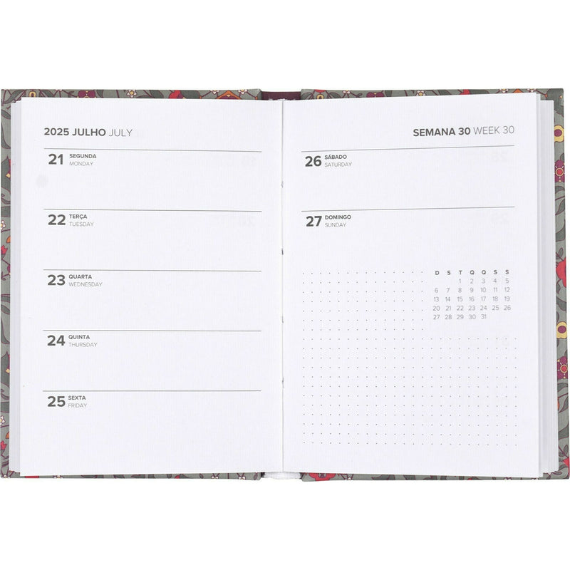 Agenda A7 2025 Semanal Coral Note!