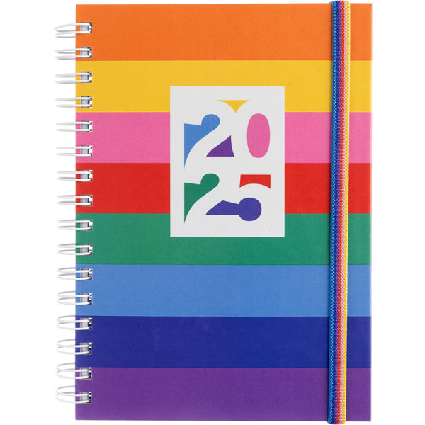 Agenda A5 2025 Espiral Semanal 16 Meses All Color Note!