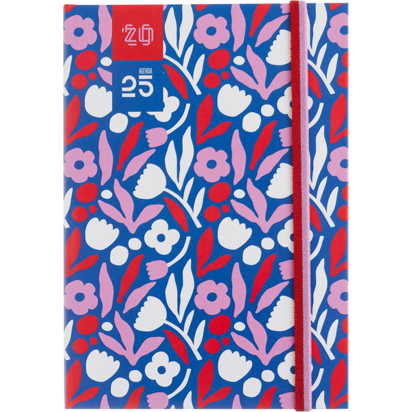 Agenda A5 2025 Capa Dura Sem Flowers Note!