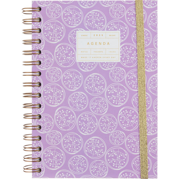 Agenda A5 2025 Espiral Diária Bloom Note!