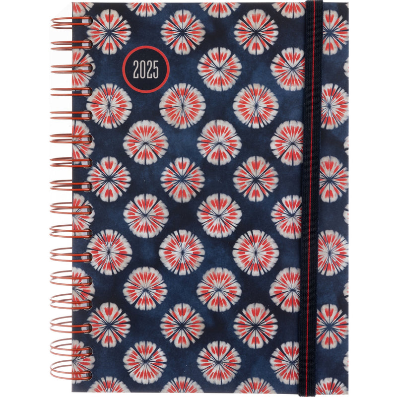 Agenda A5 2025 Espiral Diária Coral Note!