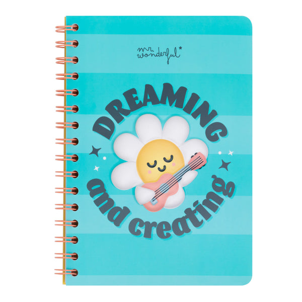 Caderno A5 - Dreaming, Creating, Shining