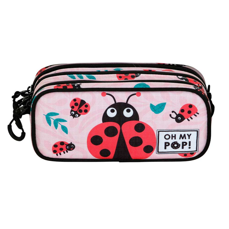Estojo Triplo Red - Ladybug Omp