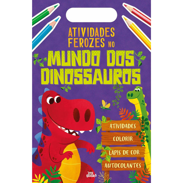 Atividades Ferozes no Mundo dos Dinossauros de Livro