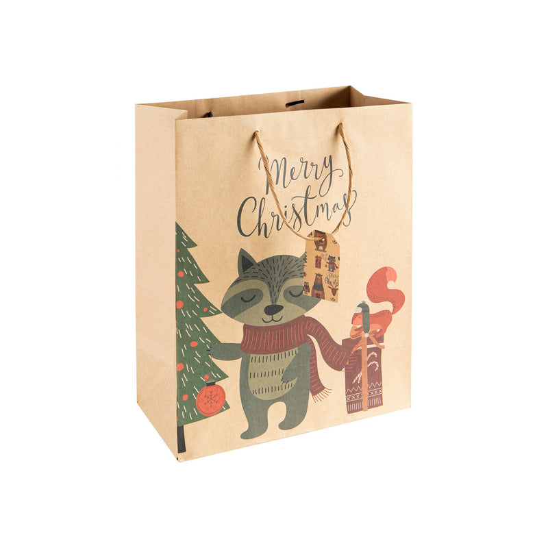 Saco Natal M Animals Kraft Note!