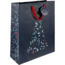 Saco Natal L Floral Holly Note!