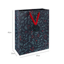 Saco Natal L Floral Holly Note!