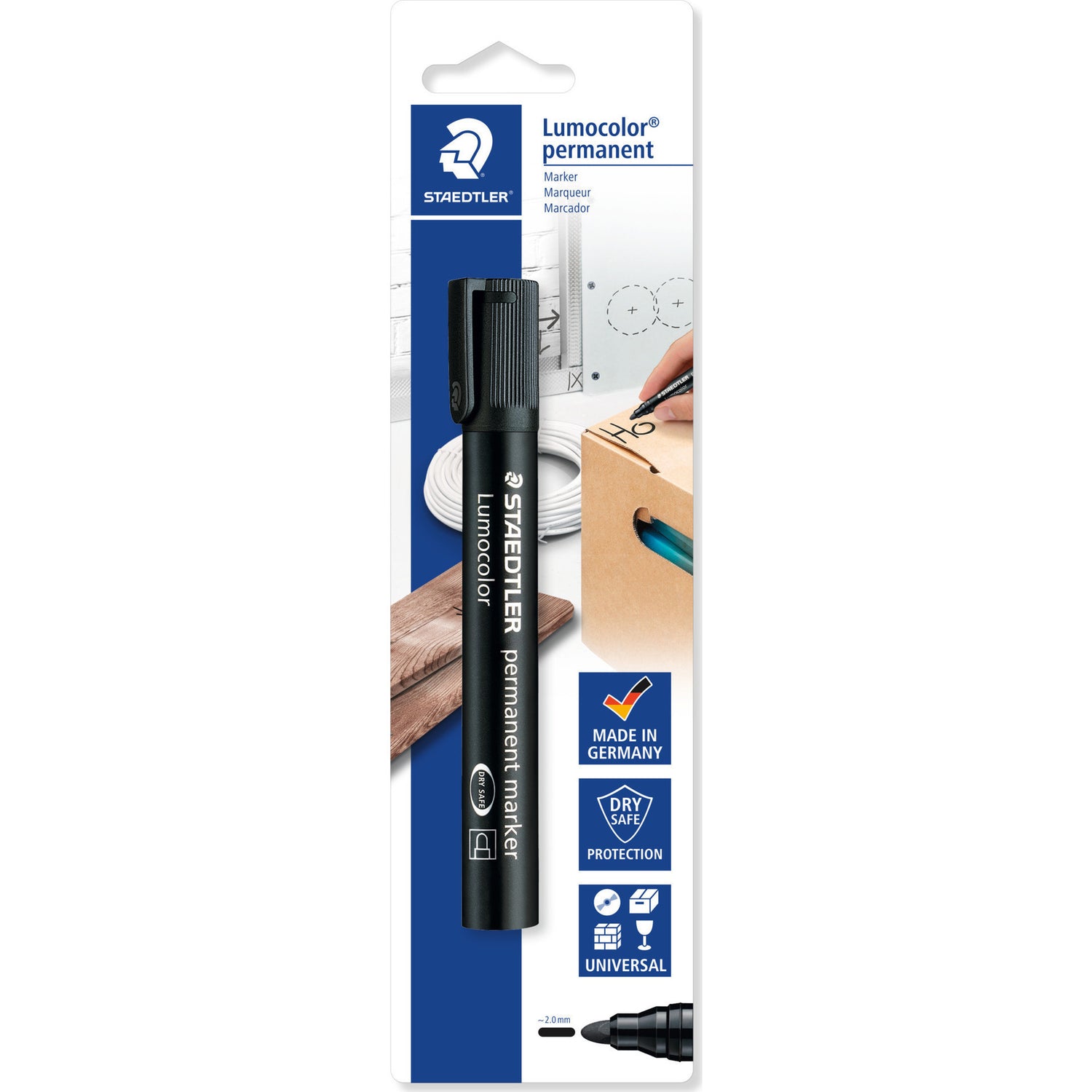 Marcador Perm Lumocolor 2 Milímetros Pt Staedtler