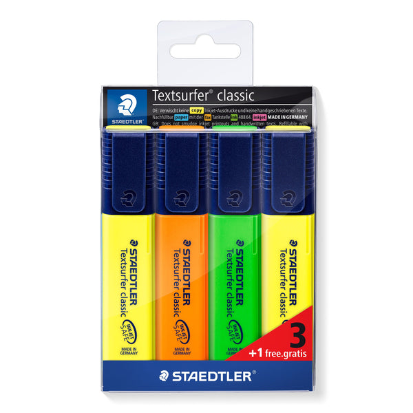 Marcador Fluor Textsurfer Classic 4Unidades Staedtler