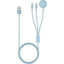 Cabo De Carregamento 3 Em 1 Aqua Sky