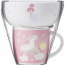 Caneca + Taça Unicórnio Rosa