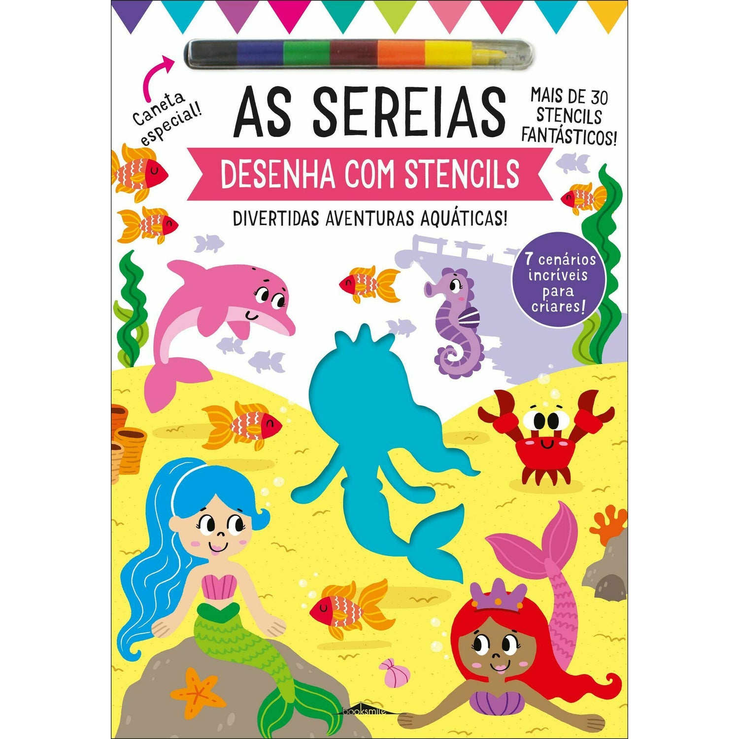 As Sereias - Desenha com Stencils de Elizabeth Golding