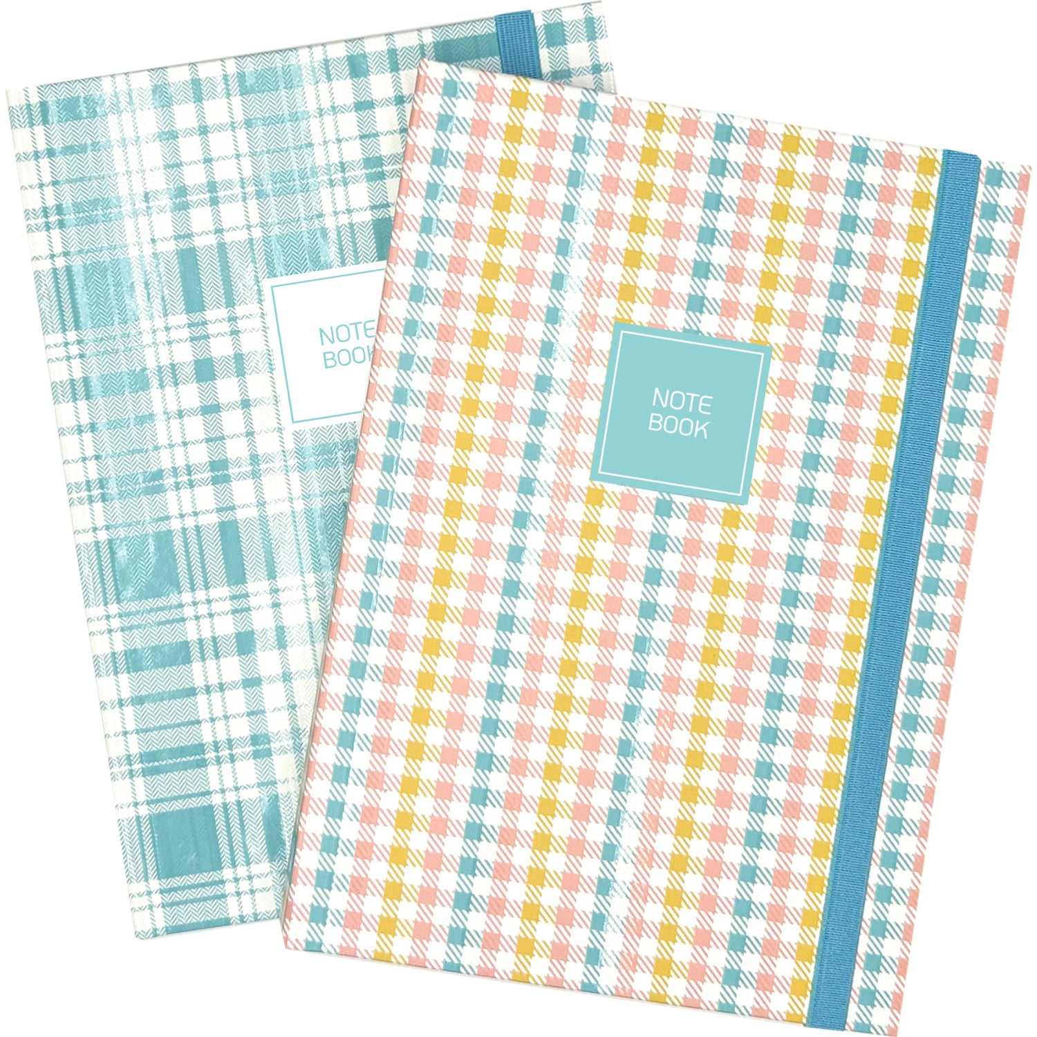 Caderno Espiral A5 Capa Dura Liso 96F com Elástico Square